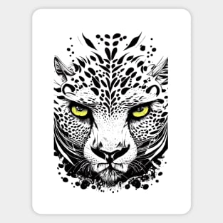 Cheetah Wild Animal Nature Illustration Art Tattoo Sticker